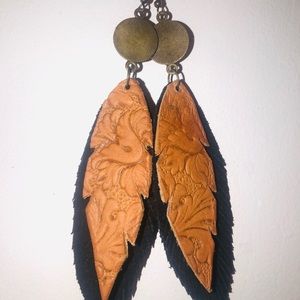 Handmade Leather Earrings